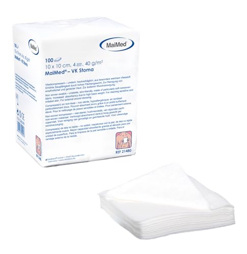 20 x MaiMed - VK Stoma Kompressen unsteril 10 x 10 cm 4-fach 40 g
