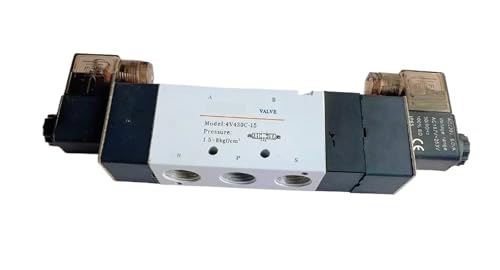 Électrovanne pneumatique 4V430C-15 centre fermé 1/2 BSPT double bobine