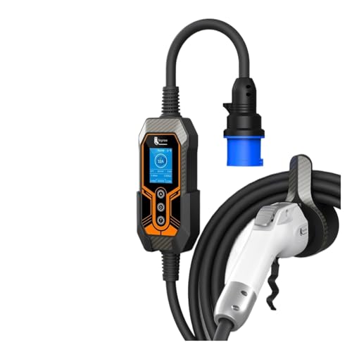 Type1 J1772 32A 7KW 1P �|�[�^�u�� EV �[�d��E�H�[���}�E���g APP Ctrl �|�[�^�u���[�d�{�b�N�X�d�C�����ԗp(7KW APP CEE plug)