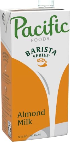 Pacific Foods Barista Series Original Almond Milk, Plant Based Milk, 32 oz Carton (Pack of 12)