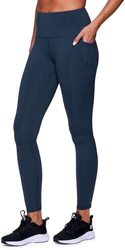 RBX Active Women’s Ultra Soft Solid Workout Running Yoga Leggings with Pockets