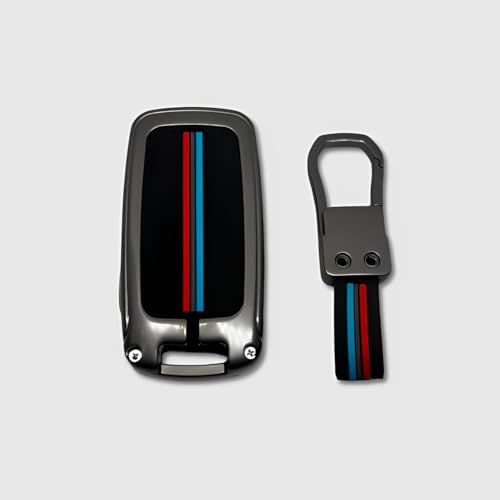 Image of BKN Premium Metal Silicon Key Cover & Full Protection Compatible with Volkswagen Polo, Vento, Jetta, Ameo, Passat and Skoda Rapid (3 Button Flip Key)