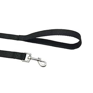 Nylon training dog leash for small medium large dogs 15ft 20ft 30ft 50ft long puppy lead for obedience recall training camping 20ft black   cucciolini doodles