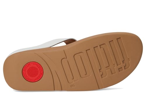 Image of FitFlop Women's Fino Classic Crystal-Chain Leather Toe-Post Sandals