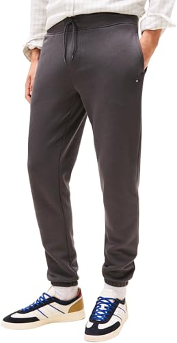 Tommy Jeans Men's TJM Slim S Flag Sweatpant Ext Dm0Dm20473, Grey (Washed Black), XS