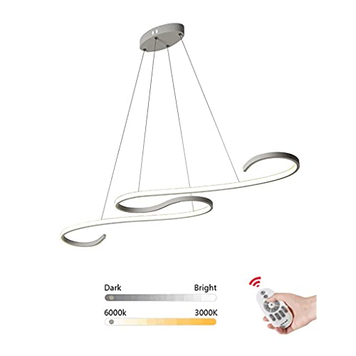 Pendant moderne avec pendentif à LED réglable au design épuré et finitions haut de gamme