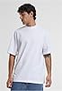 URBAN CLASSICS Men's Basic Crew Neck Tall Tee, Oversized Short Sleeves T-Shirt with Dropped Shoulders, 100% Jersey Cotton, in white, 5XL #4