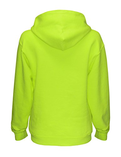 Zone Apparel Women’s Softball Hoodie Sweatshirt - Laces Medium Neon Yellow - Thumbnail 2