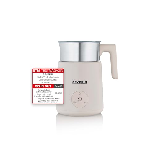 Severin Design Induktions-Milchaufschäumer, elektrischer...