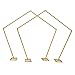 2 sztuk Pentagon Arch Backdrop, 2.5m Wedding Rekwizyty Decor Metal Arch Frame Trawnik Jedwab Sztuczny kwiat Rząd Stojak Półka ścienna na Bal Wedding Wedding Photography Półka - Golden