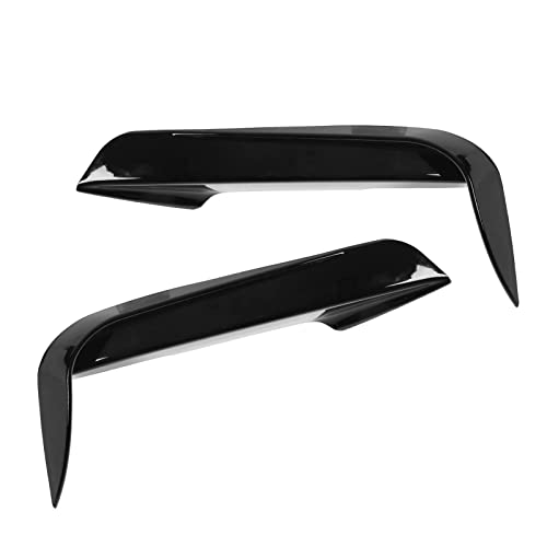 2PCS Front Bumper Vent Canard Splitter Left Right ABS Wind Knife Fit for 3 Series F30 F31 F3 320i 328i M Sport Piano Black by Astibym - Image 7