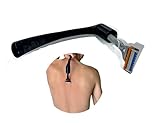 Back Razor Extension for Men – 8.3 Inch Travel Shaving Handle – Compact & Lightweight – Easy Back Shaving for Travel