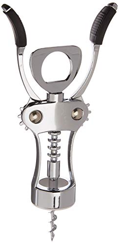 HG HGROPE Stainless Steel Wing Corkscrew Wine, Beer Cap Bottles Opener, Silver