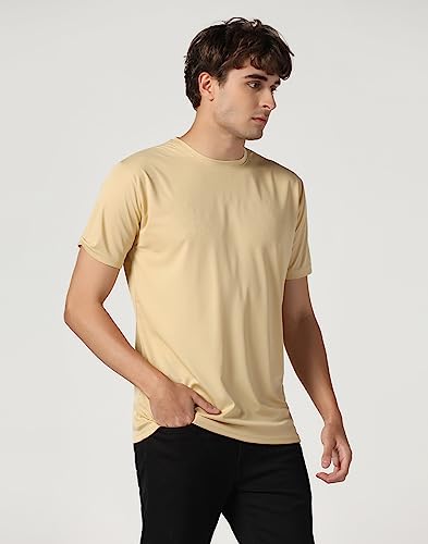 Image of INKKR Men's Short Sleeve Round Neck Dry Fit Multicolor T-Shirt Combo