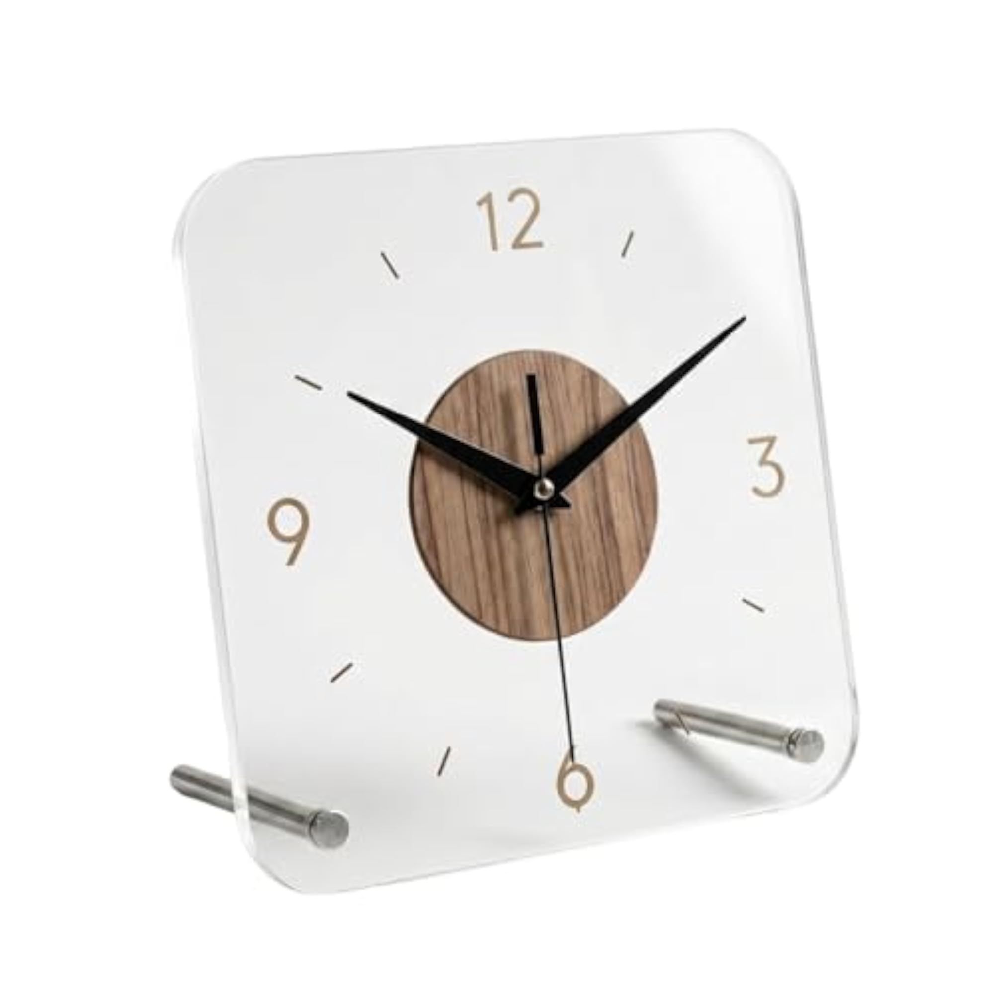 Modern Acrylic Square Bedside Clock, Alarm Function