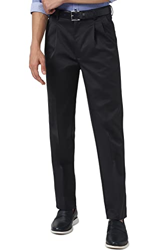 Image of Peter England Men's Mid Rise Regular Casual Pants