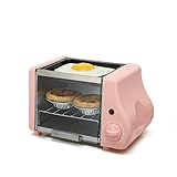 DieffematicMBJ Toaster Multifunction mini Electric Baking Bakery Roast Oven Grill Fried Eggs Omelette Frying pan Breakfast Machine Bread Maker Toaster (Color : Pink)