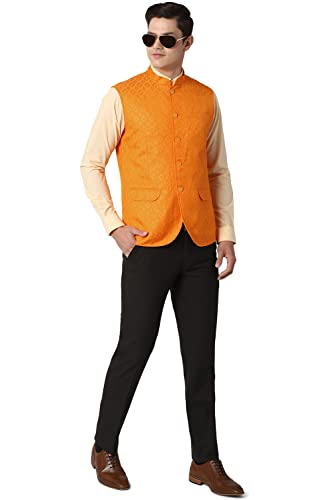 Image of Peter England Men's printed A-Line Coat