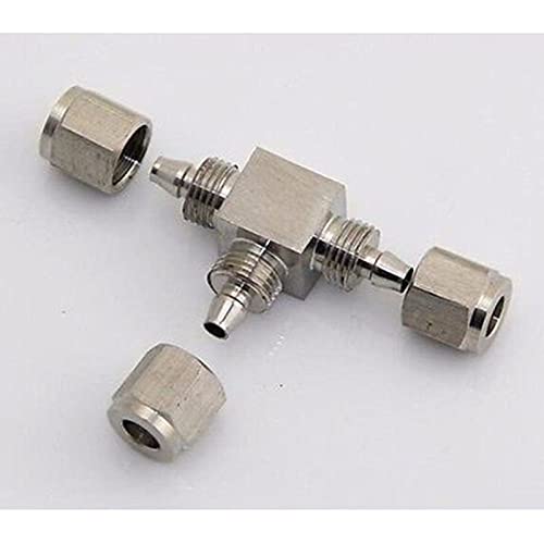 304 Stainless Steel Bulkhead Qucik fit Hose Pipe Fitting Connector Adapter for 10mm/8mm OD/ID Hose Operating Pressure 2.5 Mpa