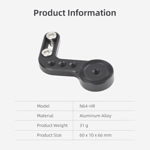 Image of Nitze L-Shaped Rosette Mount for ARRI Standard with 1 /4 inch Screws - N64-HR