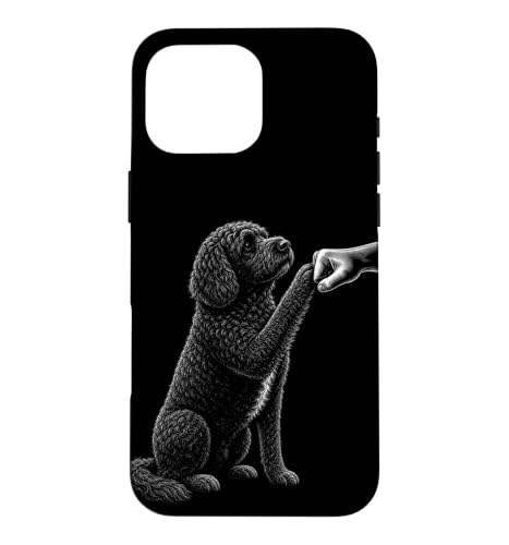 Portuguese Water Dog and People Punch Hand Case for iPhone 16 Pro Max
