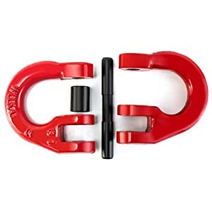 Miniatura 6 de Enlace de acoplamiento de acero aleado G80, paquete de 2 conectores de cadena de bloqueo de martillo de 14 pulgadas, límite de carga de trabajo de