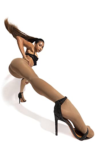 Sofsy Brown Tan Skin Tone Tights For Women | Hooters Pantyhose Skin Colored Nude Stockings | Camel Small 1/Pack [Made In Italy] #TOP5