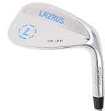 Lazrus Golf | Premium Quality RH 52 Degree Forged Golf Wedges for Exceptional Performance, Golf Wedges with Micro Milled Face for Enhanced Spin | Golf Clubs for Men (Silver, 52 Degree Single)