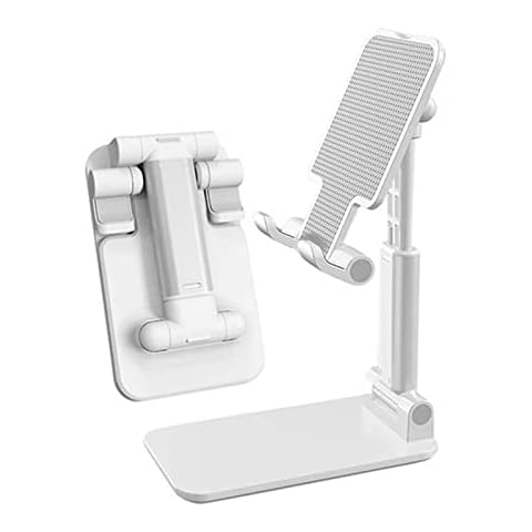 Portable and Stable Phone Stand Phone Holder with Adjustable Height and Angle Tablet Stand Phone Holder Adjustable Tablet Holder Phone Stand Holder for iPhone, Samsung, iPad, Tablet, other smartphones Cover