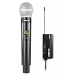 VONYX WM55 Handheld Wireless Microphones - Plug and Play UHF Wireless Microphone System, Cordless Microphone for Events, Karaoke, PA Systems, and Public Speaking - Reliable and Easy to Use