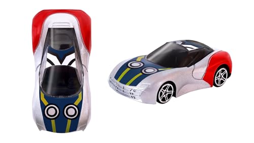 Image of Marvel Go Collection | Knight Speed | Thor | 1:64 Diecast Toy Car | Ages 3 and Up | Collect Them All, Multicolor