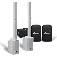 Professional Audio Quality for DJs & Events – The Studiomaster Direct 121MX active DJ speakers deliver clear, balanced sound with deep bass and crisp highs, featuring a 12" subwoofer, 3" mids, and 1" compression driver. Sleek All-White Design for Ups...