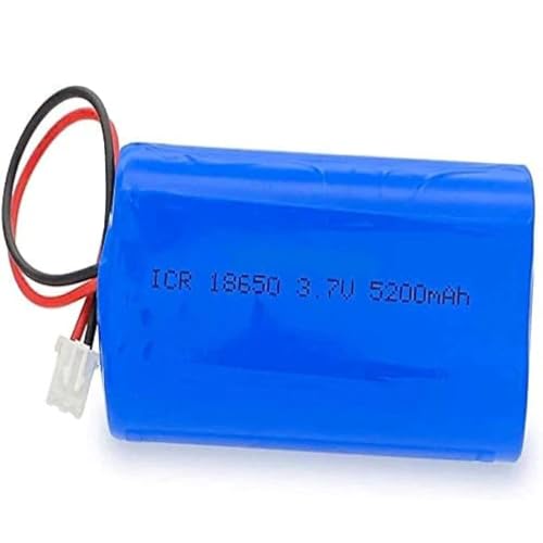 HELINAZI Batería de Litio batería Recargable 3,7 V 5200 mAh LED luz de Pesca Altavoz Bluetooth con Enchufe XH-2P 2,54,1pcs