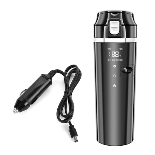 Taza térmica eléctrica acero inoxidable 500ml para auto miniatura 1