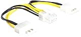 Anzahl der Packung: 1 Delock Kabel Power 8 Pin EPS > 2 x 4 Pin Molex