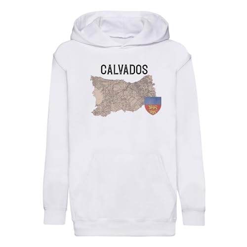 Sweat à Capuche Enfant Calvados 14 Cadeau Souvenir Caen Normandie