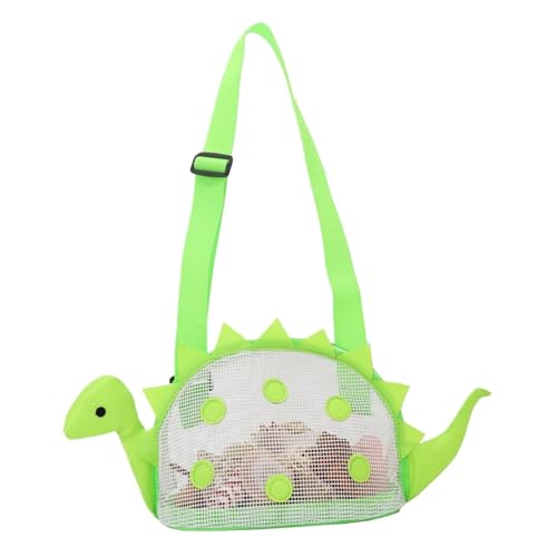 Bolsa de juguetes de playa – Bolsas de malla ajustable | Bolsa de playa de malla grande | Bolsa de playa para niños | Bolsa de colección de conchas | Bolsa de playa multiusos para niños, bolsa de