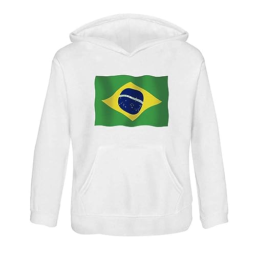 Azeeda 'Waving Brazil Flag' Children's Hoodie/Hooded Sweater (KO041178)