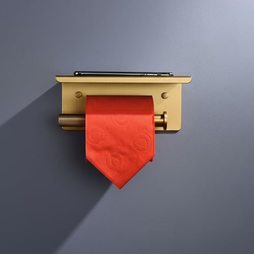 Portarotolo da parete con mensola, impermeabile e antiruggine, ideale per bagno e cucina