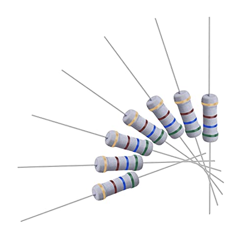 uxcell 100Pcs 560 Ohm Resistor, 1W 5% Tolerance Metal Oxide Film Resistors, Axial Lead, Flame Proof for DIY Electronic Projects and Experiments