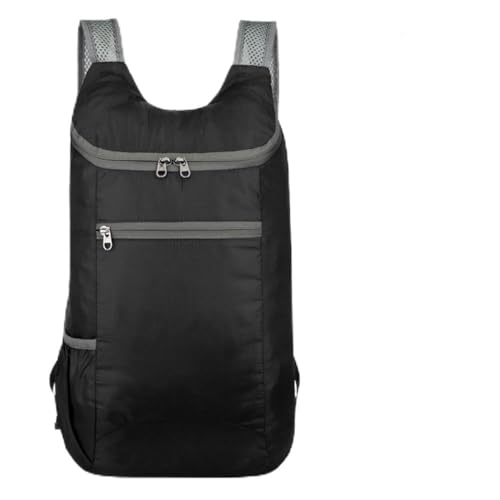 RichVibe Sac à dos de sport de plein air, 10 L, portable, pliable, sac à dos de randonnée, sac en polyester léger et résistant à l'eau avec soutien dorsal respirant, lot de 1