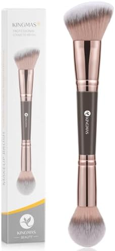 KINGMAS Foundation Makeup Brush, Double Ended Makeup Brushes for Blending Liquid Powder, Concealer Cream Cosmetics, Blush brush