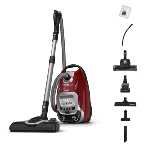 Rowenta Silence Force Effitech   Aspirador con Bolsa, bajo Conso, silenciador 57 dB(A), filtración de Alta eficiencia, Radio de acción 12 m, 4,5L RO7474EA