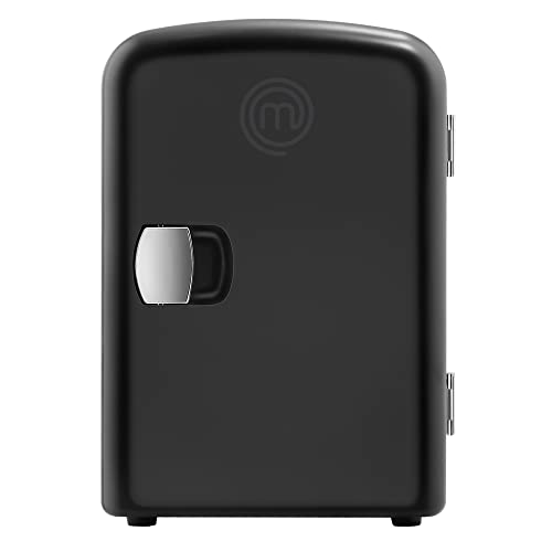 Refrigeradores, Kitchen MasterChef by Hukën Mini Refri Snack-To-Go | Mini fridge | Frigobar | Refrigerador Portátil | Skin Care | Refri compacto | Frío/Caliente | Color Negro