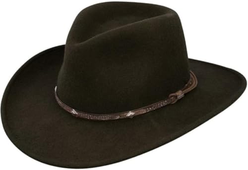 Stetson Men's Mountain Sky Crushable Wool Hat (Sage, XX-Large)
