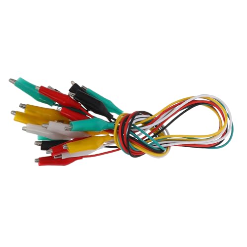 TEMPNAP 10 Pinzas De Cocodrilo Pequeñas De Pvc Niqueladas Para Uso Eléctrico Resistentes Para Cables Metálicos Y Cables De Cobre