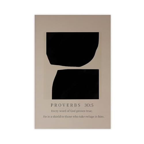Poster sur toile Proverbs Faith idée cadeau originale de 60 x 90 cm