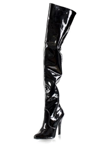 Ellie Shoes Women's 5 Inch Heel Thigh High Boots (Black;14)2