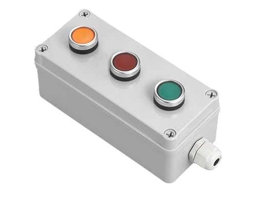 Boîtier de commande avec bouton d'arrêt d'urgence et interrupteur de démarrage moteur