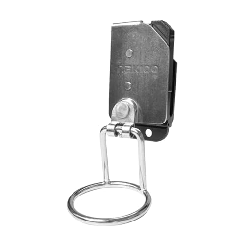 Aymzbd Portaherramientas de Cintura para Cinturón con Liberación Rápida Holster de Metal Giratorio Clip para Herramientas Gancho para Martillos y Hachas, Style a